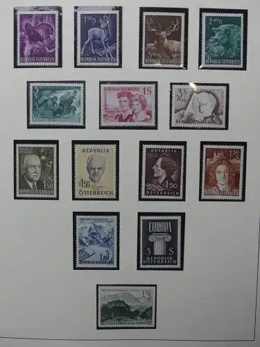 Österreich 1950-1981 ** teilbesammelt im Safe Binder #LZ697