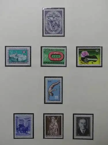 Österreich 1950-1981 ** teilbesammelt im Safe Binder #LZ697