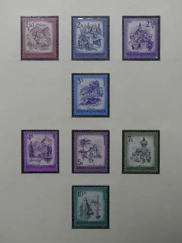 Österreich 1950-1981 ** teilbesammelt im Safe Binder #LZ697