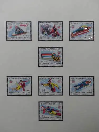 Österreich 1950-1981 ** teilbesammelt im Safe Binder #LZ697