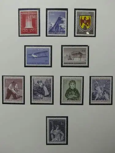 Österreich 1950-1981 ** teilbesammelt im Safe Binder #LZ697