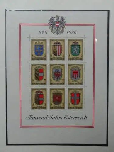 Österreich 1950-1981 ** teilbesammelt im Safe Binder #LZ697