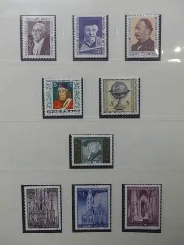 Österreich 1950-1981 ** teilbesammelt im Safe Binder #LZ697
