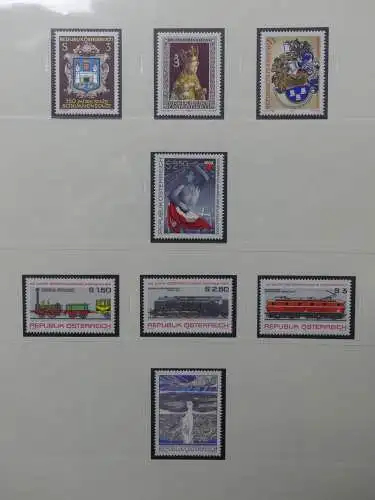 Österreich 1950-1981 ** teilbesammelt im Safe Binder #LZ697