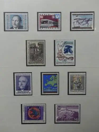 Österreich 1950-1981 ** teilbesammelt im Safe Binder #LZ697