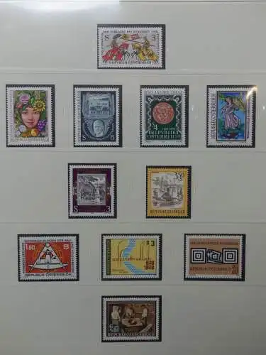 Österreich 1950-1981 ** teilbesammelt im Safe Binder #LZ697