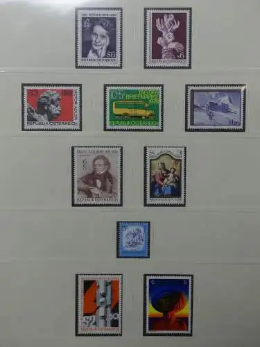 Österreich 1950-1981 ** teilbesammelt im Safe Binder #LZ697