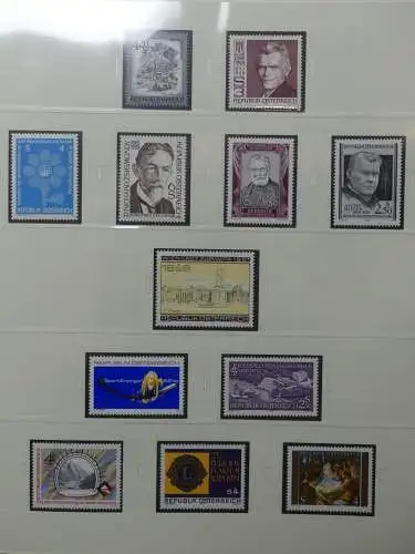 Österreich 1950-1981 ** teilbesammelt im Safe Binder #LZ697