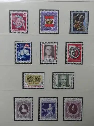 Österreich 1950-1981 ** teilbesammelt im Safe Binder #LZ697