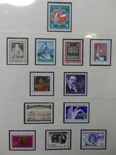 Österreich 1950-1981 ** teilbesammelt im Safe Binder #LZ697