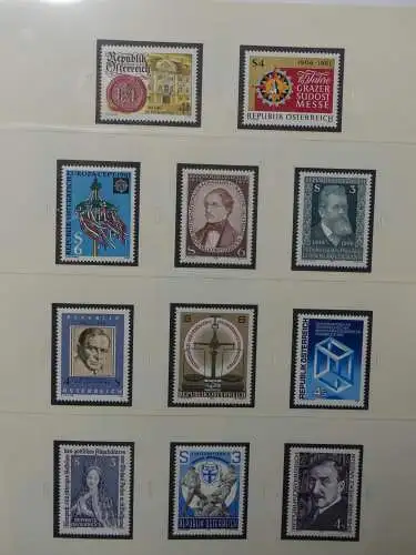 Österreich 1950-1981 ** teilbesammelt im Safe Binder #LZ697