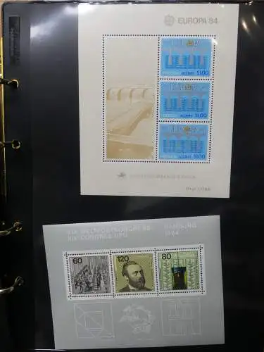 Europa Allgemein Blocklager postfrisch im Binder #LZ702