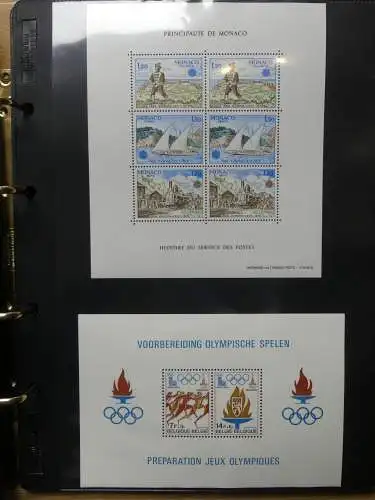 Europa Allgemein Blocklager postfrisch im Binder #LZ702