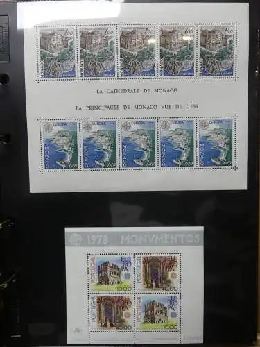 Europa Allgemein Blocklager postfrisch im Binder #LZ702