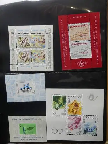 Europa Allgemein Blocklager postfrisch im Binder #LZ702