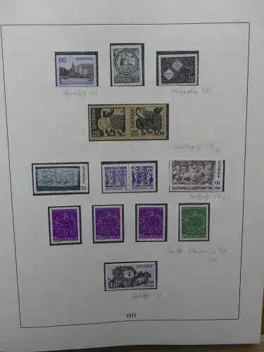 Schweden 1965-1978 ** besammelt im Lindner Vordruck #LZ663