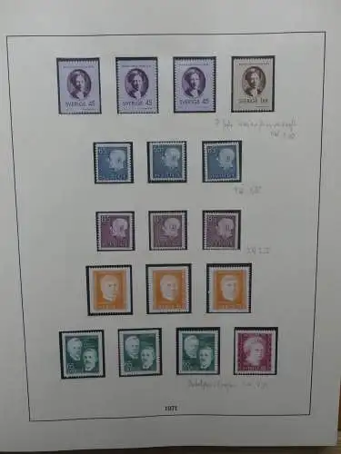 Schweden 1965-1978 ** besammelt im Lindner Vordruck #LZ663