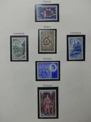 Europa/Cept ab 1956 dual teilbesammelt im Leuchtturm Binder #LZ699
