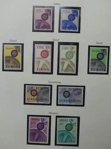 Europa/Cept ab 1956 dual teilbesammelt im Leuchtturm Binder #LZ699