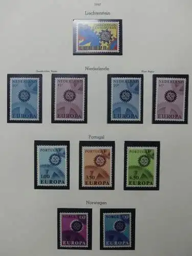 Europa/Cept ab 1956 dual teilbesammelt im Leuchtturm Binder #LZ699