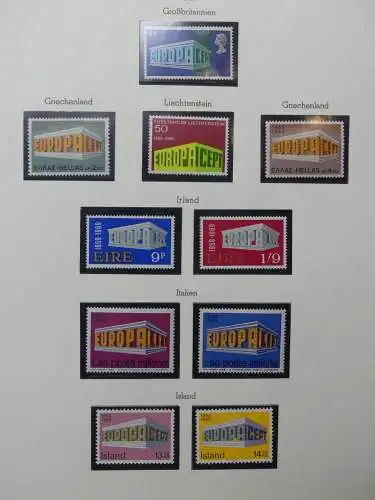 Europa/Cept ab 1956 dual teilbesammelt im Leuchtturm Binder #LZ699