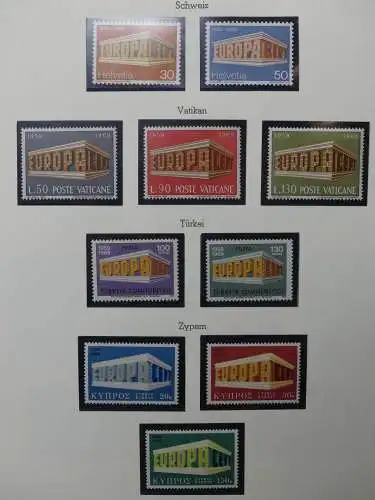 Europa/Cept ab 1956 dual teilbesammelt im Leuchtturm Binder #LZ699