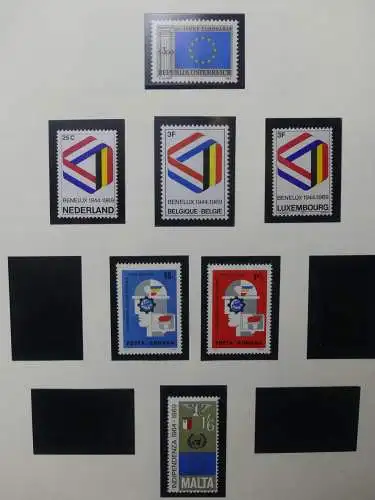 Europa/Cept ab 1956 dual teilbesammelt im Leuchtturm Binder #LZ699