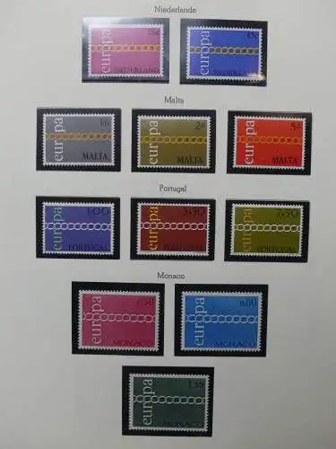 Europa/Cept ab 1956 dual teilbesammelt im Leuchtturm Binder #LZ699