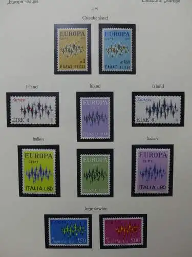 Europa/Cept ab 1956 dual teilbesammelt im Leuchtturm Binder #LZ699