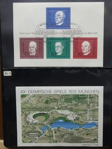 BRD Bund ab Anfängen sauber gestempelt besammelt im Binder #LZ710