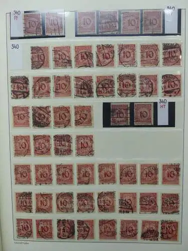 Deutsches Reich Lager Weimar überwiegend gestempelt im Binder #LZ703