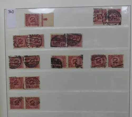 Deutsches Reich Lager Weimar überwiegend gestempelt im Binder #LZ703