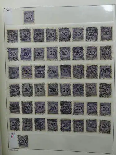 Deutsches Reich Lager Weimar überwiegend gestempelt im Binder #LZ703