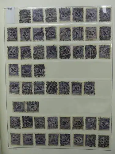 Deutsches Reich Lager Weimar überwiegend gestempelt im Binder #LZ703