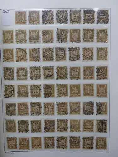 Deutsches Reich Lager Weimar überwiegend gestempelt im Binder #LZ703