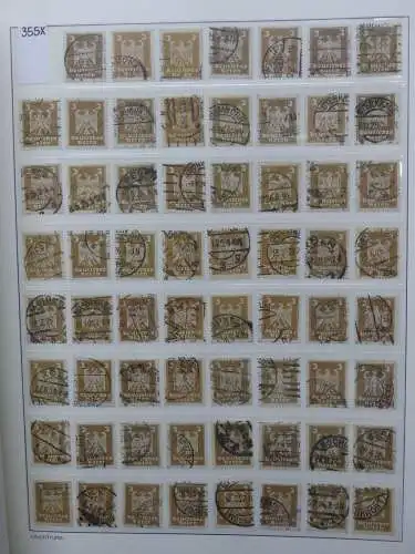 Deutsches Reich Lager Weimar überwiegend gestempelt im Binder #LZ703