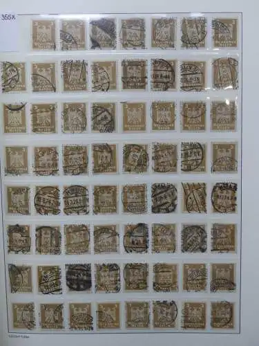 Deutsches Reich Lager Weimar überwiegend gestempelt im Binder #LZ703