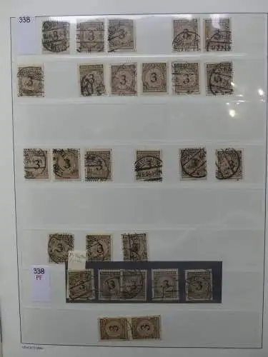 Deutsches Reich Lager Weimar überwiegend gestempelt im Binder #LZ703