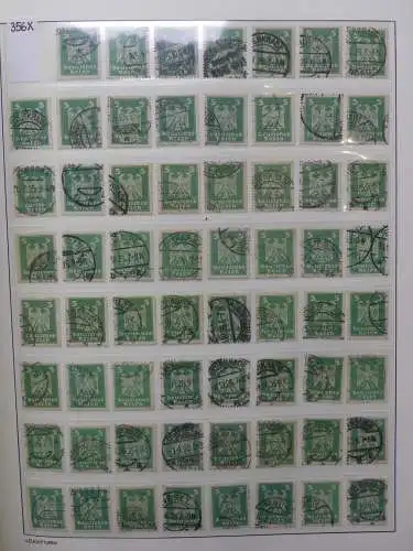 Deutsches Reich Lager Weimar überwiegend gestempelt im Binder #LZ703