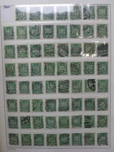 Deutsches Reich Lager Weimar überwiegend gestempelt im Binder #LZ703