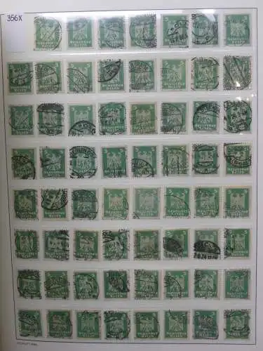 Deutsches Reich Lager Weimar überwiegend gestempelt im Binder #LZ703