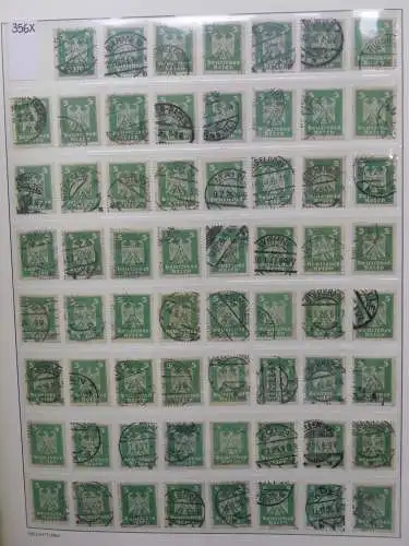 Deutsches Reich Lager Weimar überwiegend gestempelt im Binder #LZ703
