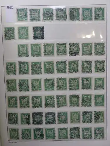 Deutsches Reich Lager Weimar überwiegend gestempelt im Binder #LZ703
