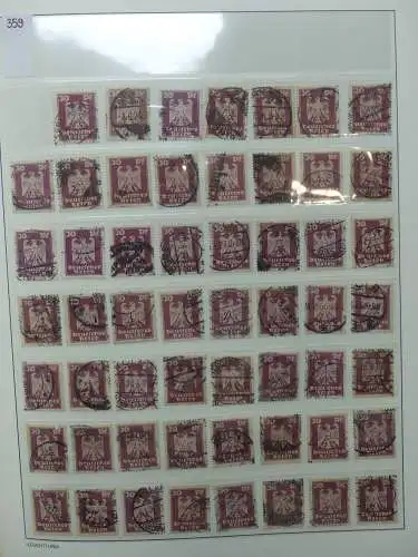 Deutsches Reich Lager Weimar überwiegend gestempelt im Binder #LZ703