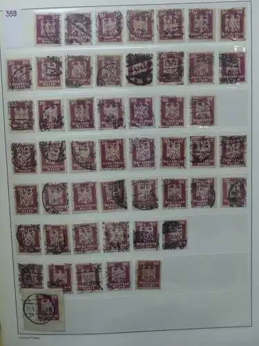 Deutsches Reich Lager Weimar überwiegend gestempelt im Binder #LZ703