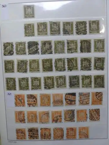 Deutsches Reich Lager Weimar überwiegend gestempelt im Binder #LZ703