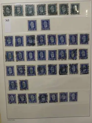 Deutsches Reich Lager Weimar überwiegend gestempelt im Binder #LZ703
