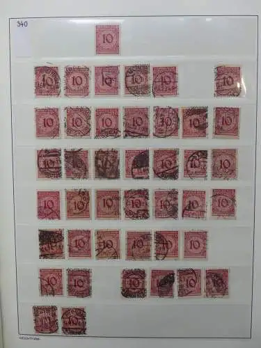 Deutsches Reich Lager Weimar überwiegend gestempelt im Binder #LZ703