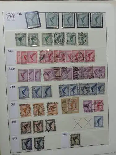 Deutsches Reich Lager Weimar überwiegend gestempelt im Binder #LZ703