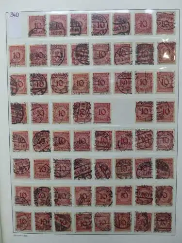 Deutsches Reich Lager Weimar überwiegend gestempelt im Binder #LZ703